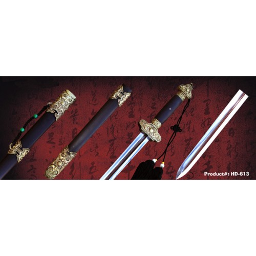 Overlord sword -Red Groove pattern  霸王剑 红槽花纹钢