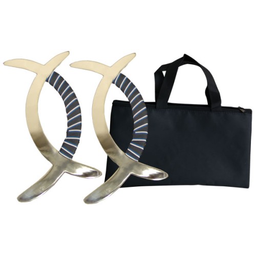 Meridian (Deer Horn) Axe-Light weight stainless steel  子午鸳鸯鉞 （轻）