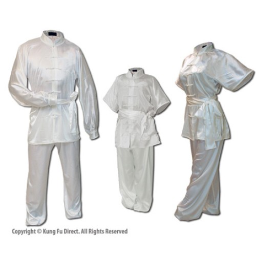 Pearl White Satin Uniform