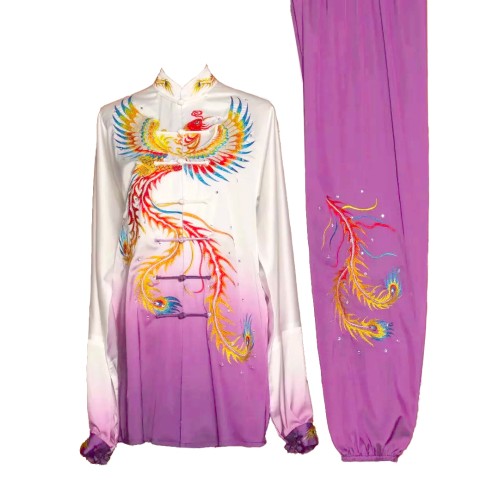 Maroon Uniform with Series of Dragon Embroidery